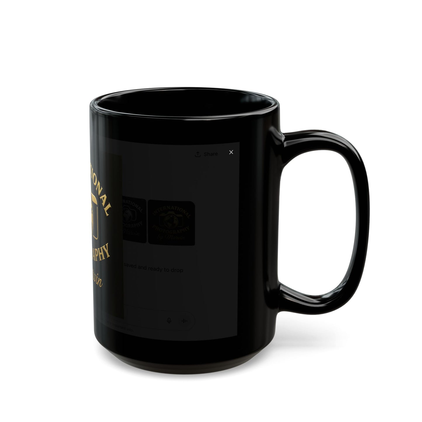 Photography Enthusiast Black Mug - Perfect Gift for Photographers, Coffee Lovers, Personal Use, International Photography Theme