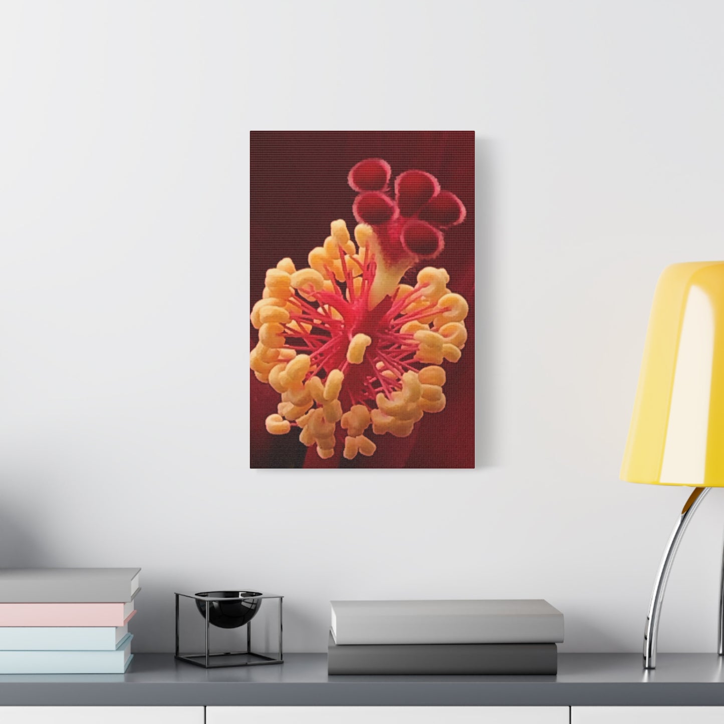 Floral Canvas Art Print, Stretched Wall Decor, Home Decor, Botanical Artwork, Modern Wall Art, Gift for Flower Lovers
