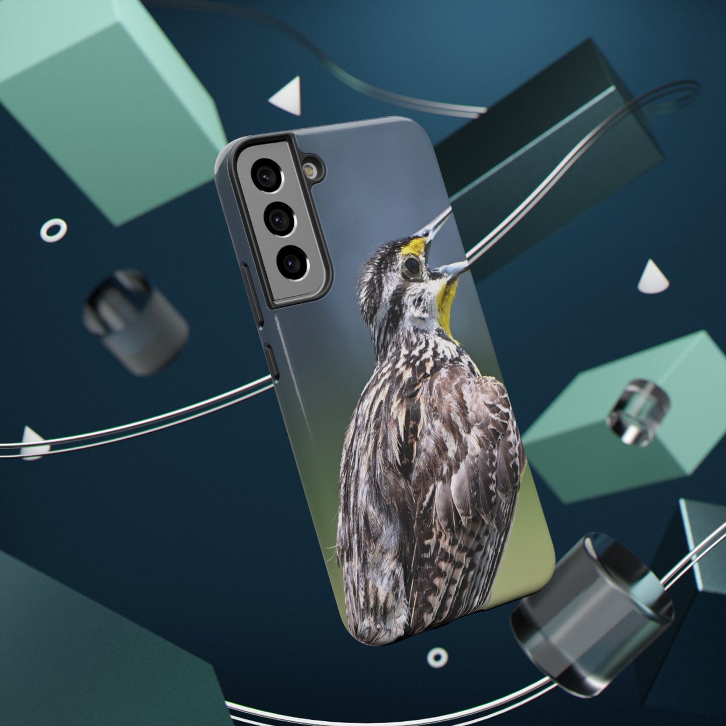 Western Meadowlark Photo Phone Case — Impact-Resistant Protective Cover