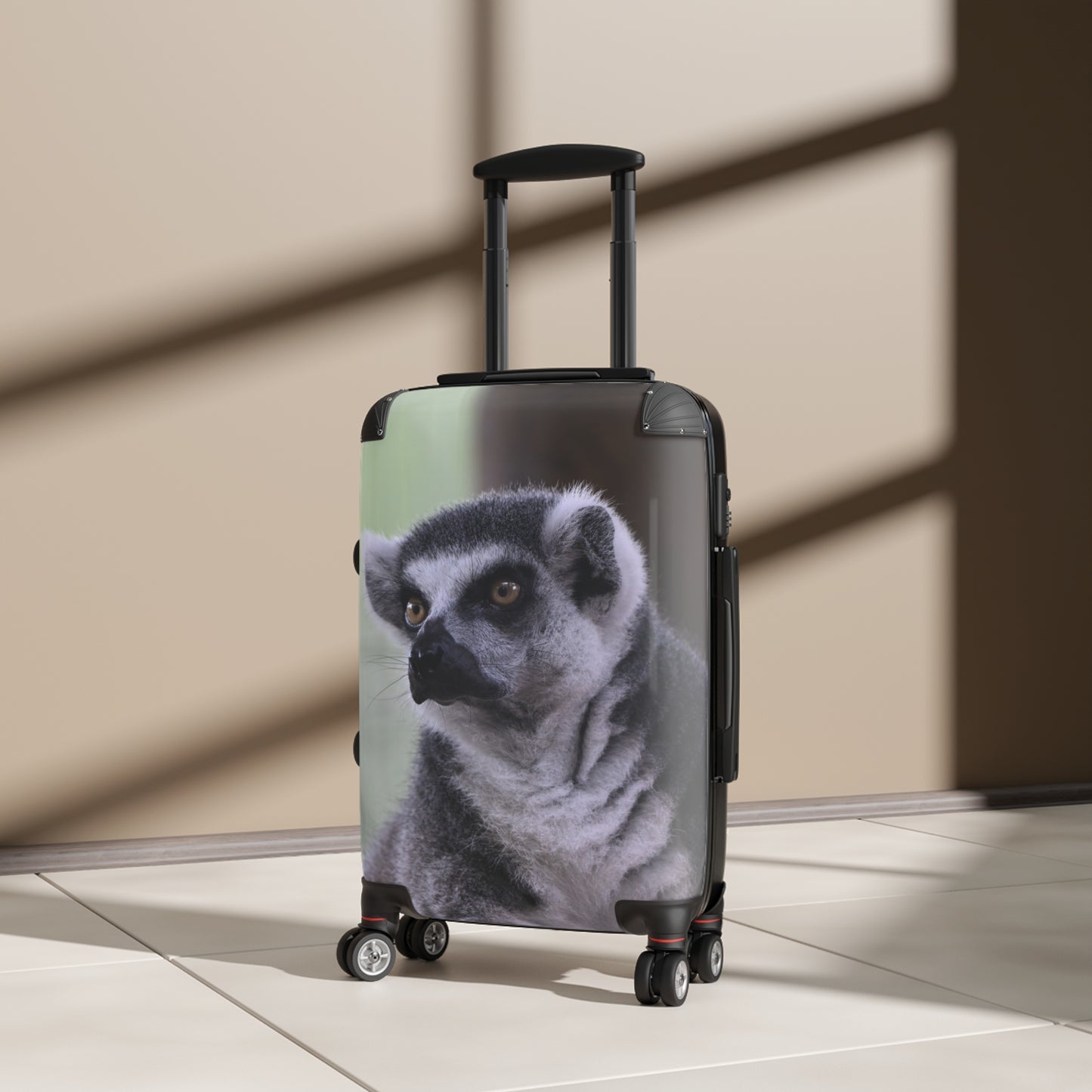 Lemur-Printed Suitcases | Travel Bag, Cute Luggage, Animal Lover Gift, Adventure Gear, Unique Vacation Accessory
