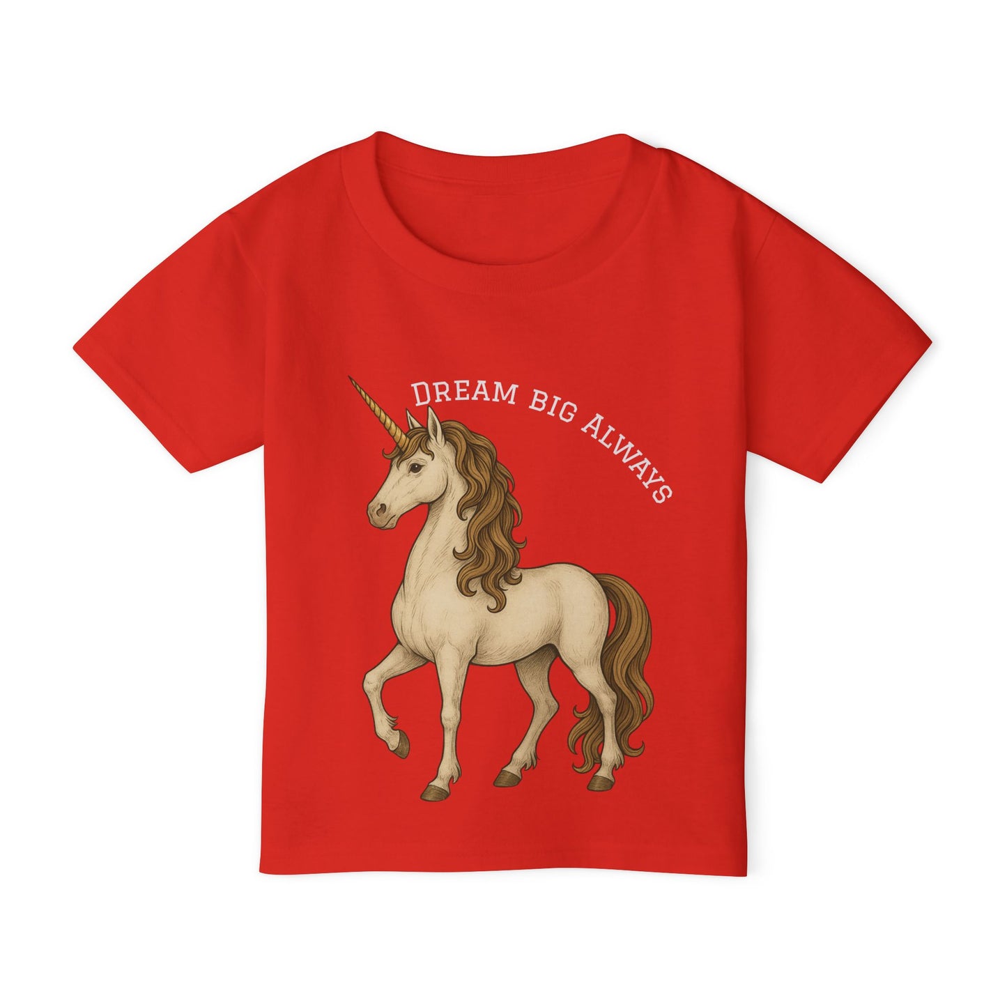 Toddler T‑Shirt — "Dream Big Always" Unicorn Graphic