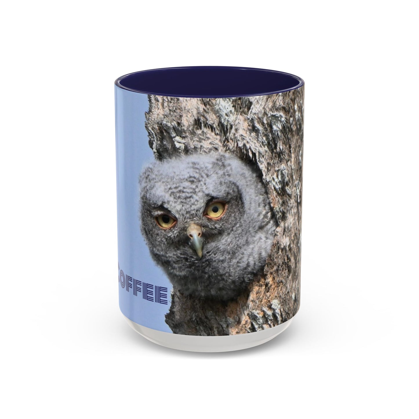 Accent Coffee Mug with Owl Design, Perfect Gift for Coffee Lovers, Home Office Decor, Nature Enthusiast Gift, Animal Lover Mug