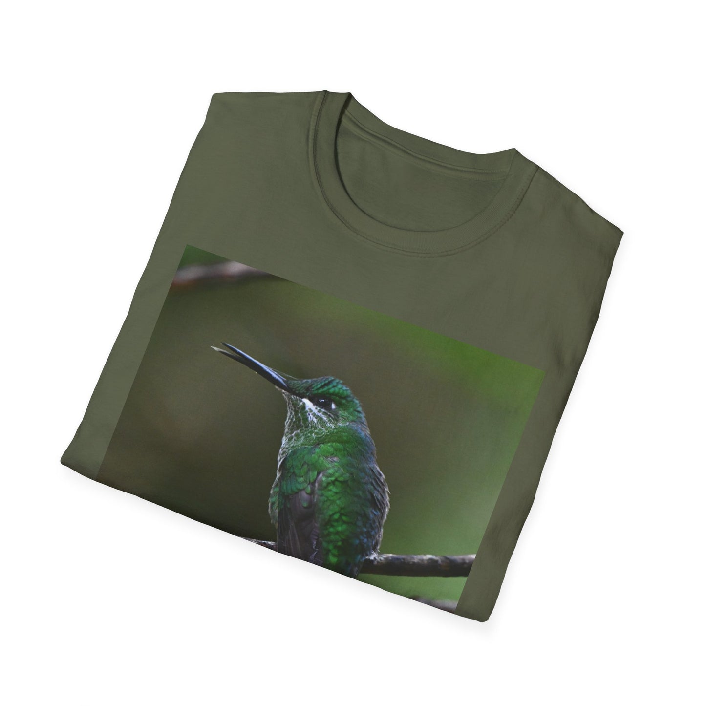 Hummingbird Haven T-Shirt — Green Hummingbird Photo Tee