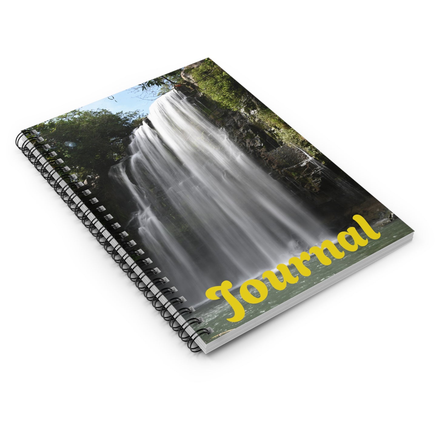 Waterfall Journal — Spiral Ruled Notebook for Travel, Nature & Mindfulness