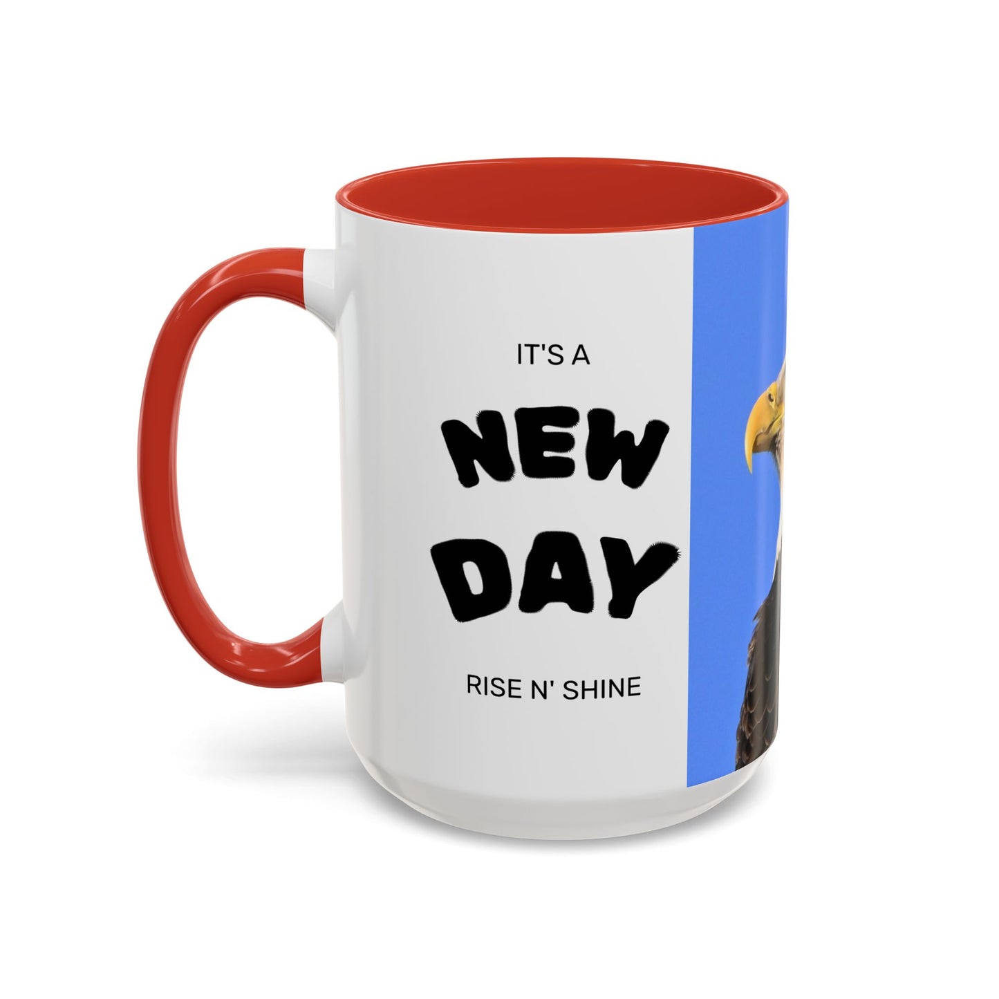 Bald Eagle Accent Coffee Mug – Patriotic Wildlife Ceramic 11/15oz