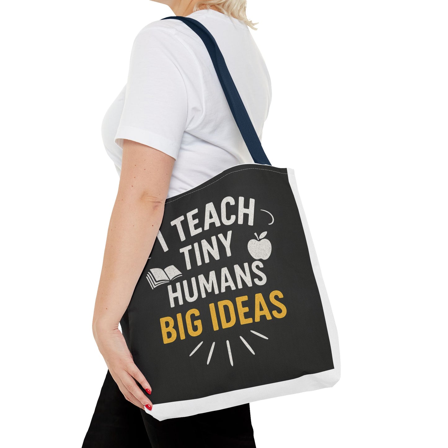 Inspirational Teacher Tote Bag - I Teach Tiny Humans Big Ideas, Perfect for Educators, Back to School, Classroom Essentials, Gifts for [...]