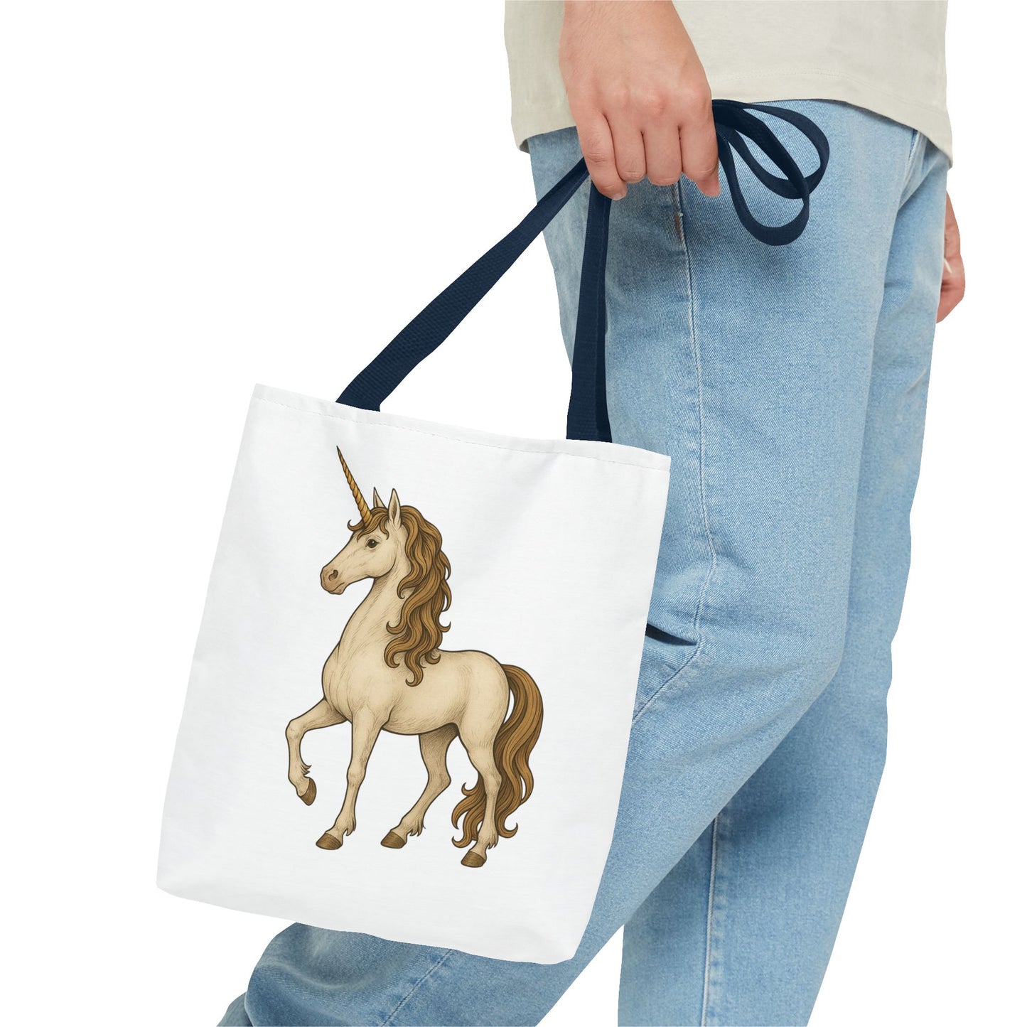 Unicorn Tote Bag, Cute Unicorn Bag, Graphic Tote for Kids, Stylish Carryall, Birthday Gift, AOP Tote, Eco-Friendly Shopping Bag
