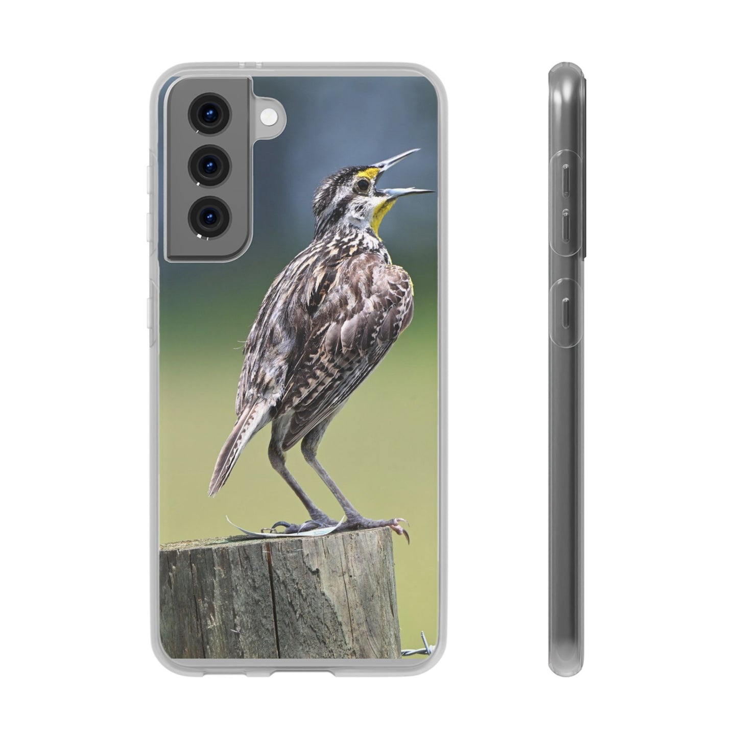 Singing Meadowlark Phone Case – Nature Bird Photo Flexi Case