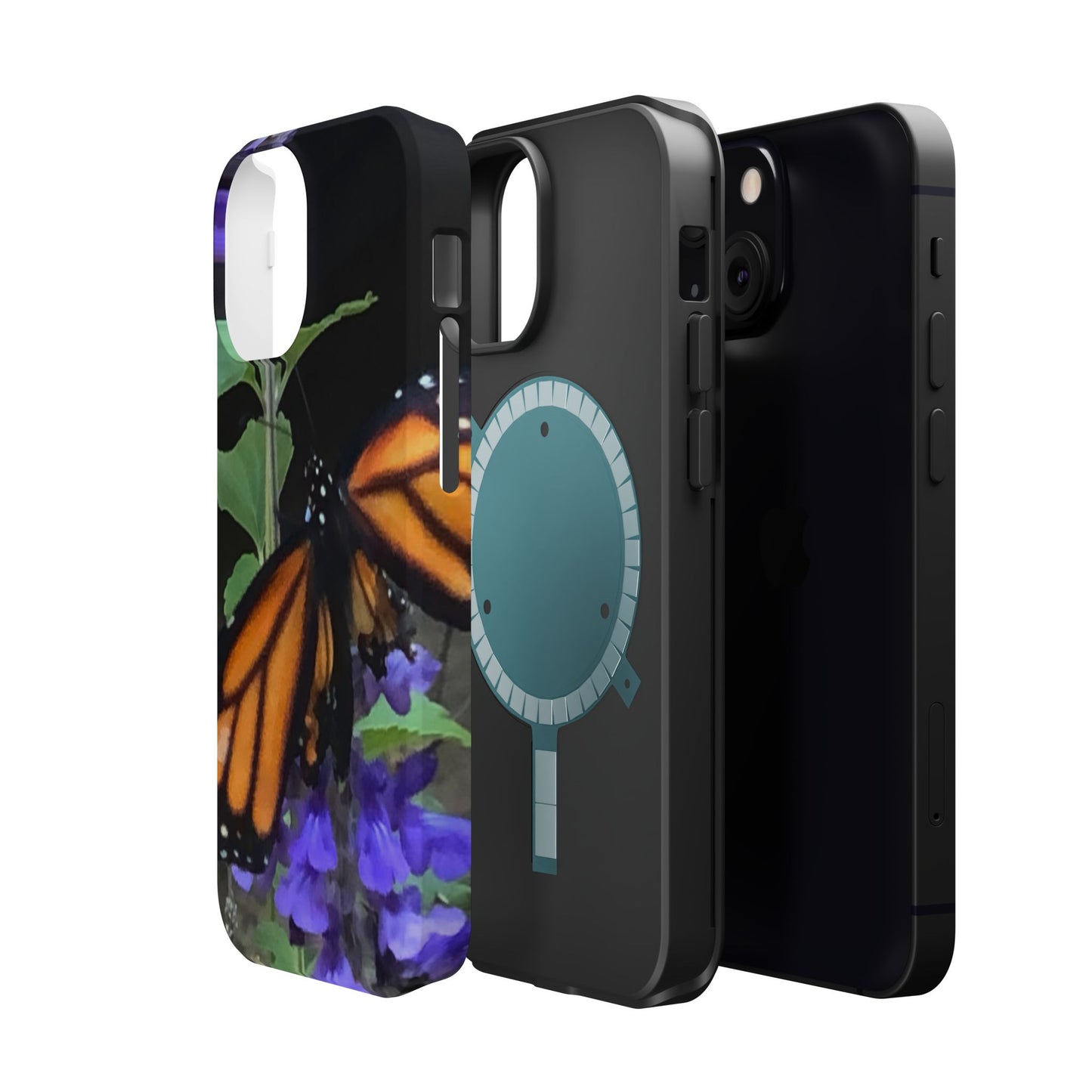 Butterfly Floral Magnetic Tough Cases, Nature Phone Cases, Gift for Nature Lovers, Eco-Friendly Cell Phone Case, Unique Smartphone Accessory