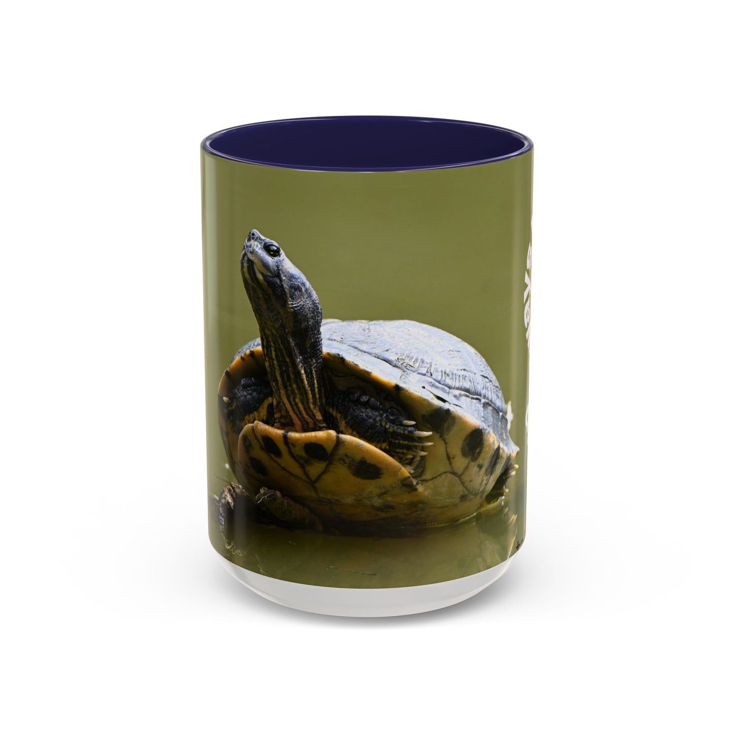 Turtle Coffee Mug — "Always Keep Your Head Up" Inspirational Accent Mug (11/15 oz)