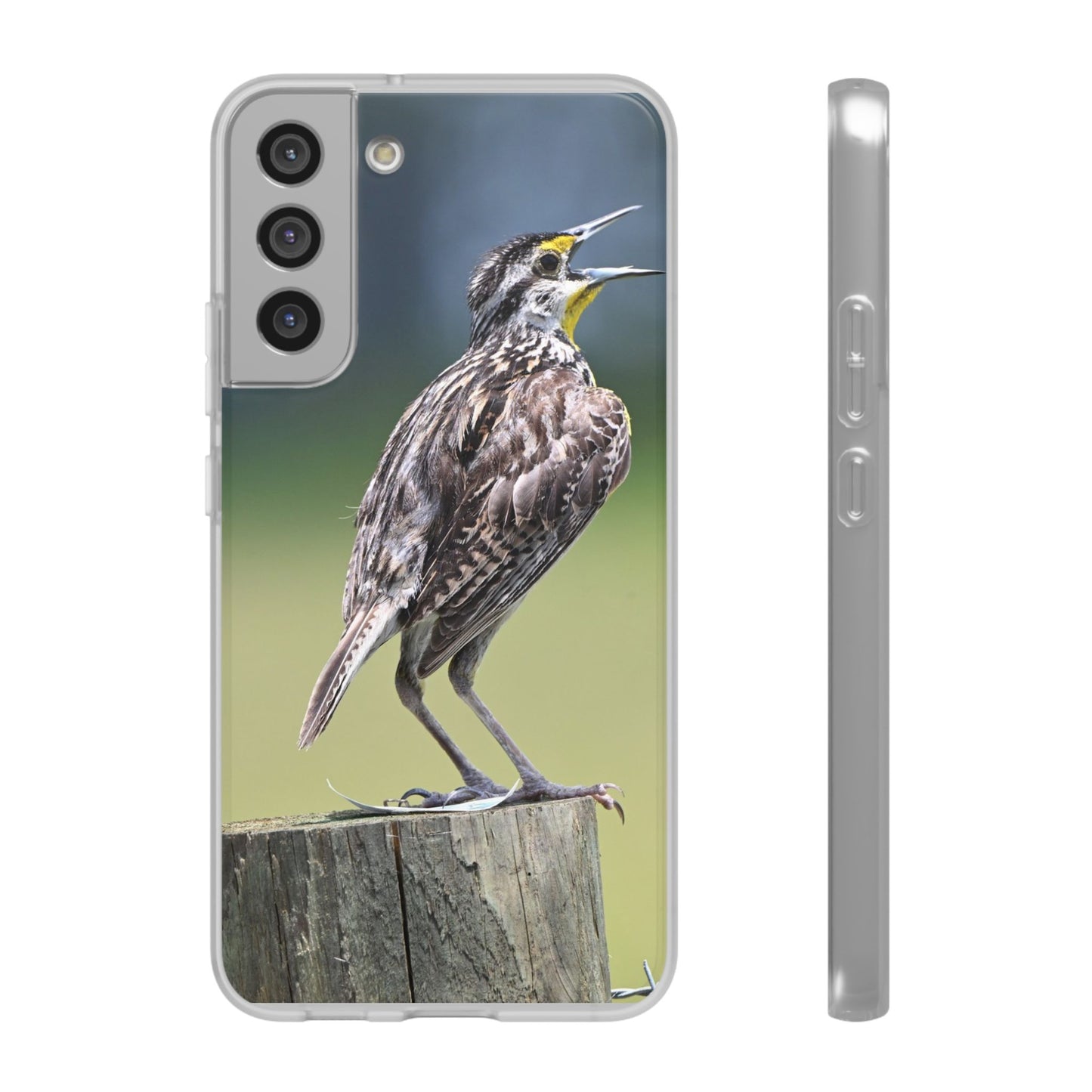 Singing Meadowlark Phone Case – Nature Bird Photo Flexi Case