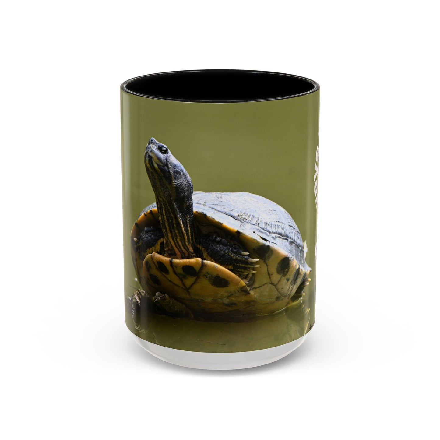 Turtle Coffee Mug — "Always Keep Your Head Up" Inspirational Accent Mug (11/15 oz)