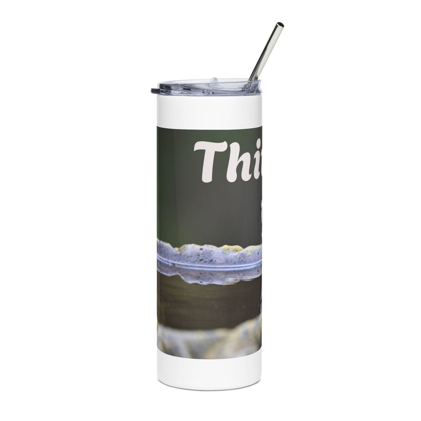 Whimsical Stainless Steel Tumbler - 'Thirsty', Travel Mug, Drinkware Gift, Outdoor Adventure, Eco-Friendly Cup, Personalized For [...]