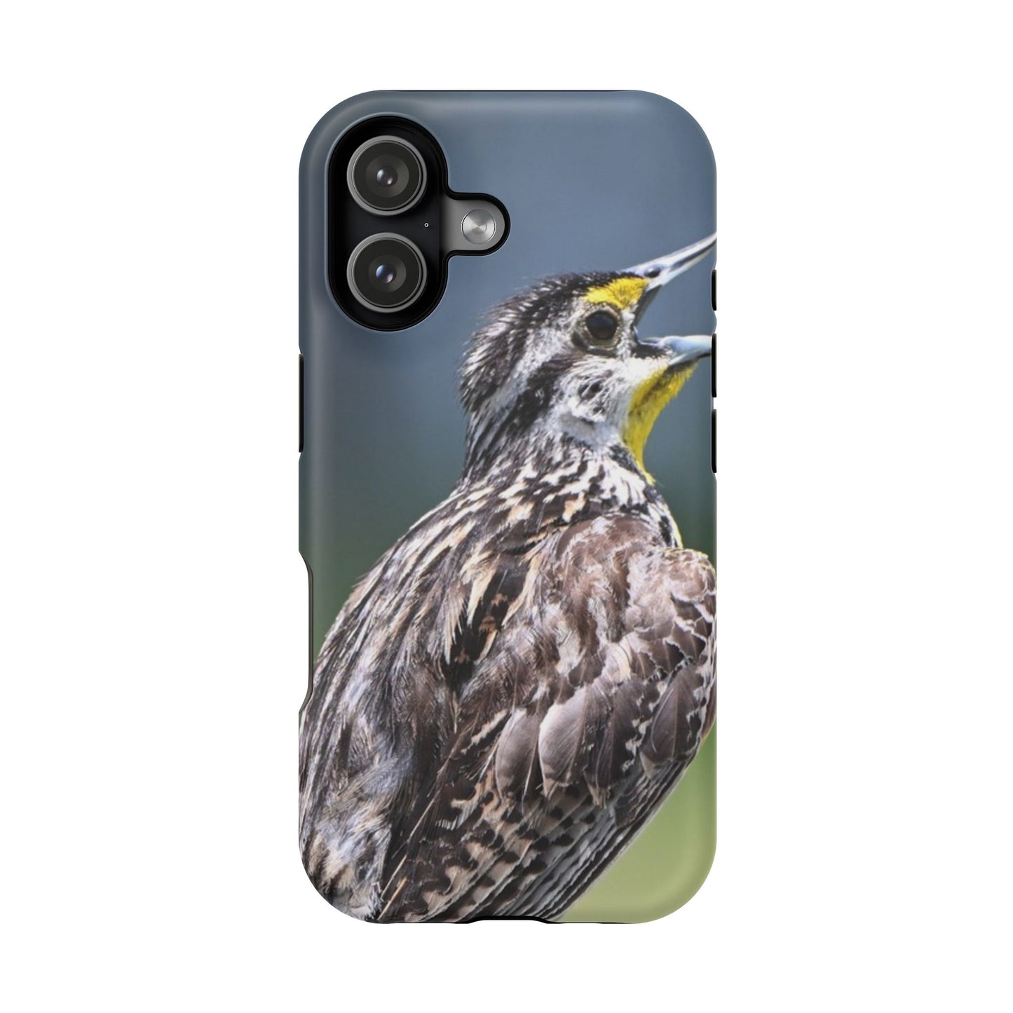 Western Meadowlark Photo Phone Case — Impact-Resistant Protective Cover
