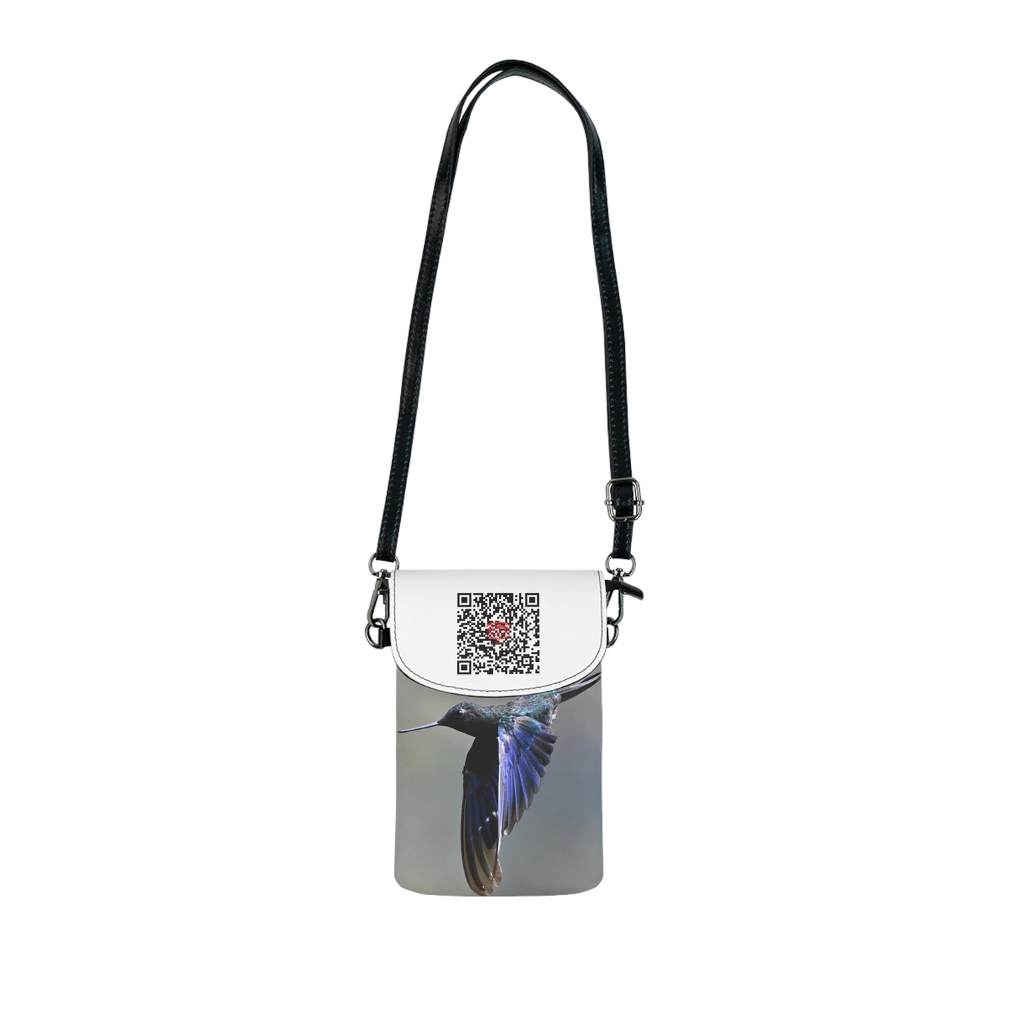 Hummingbird Crossbody Phone Wallet — Small RFID Card Holder Purse