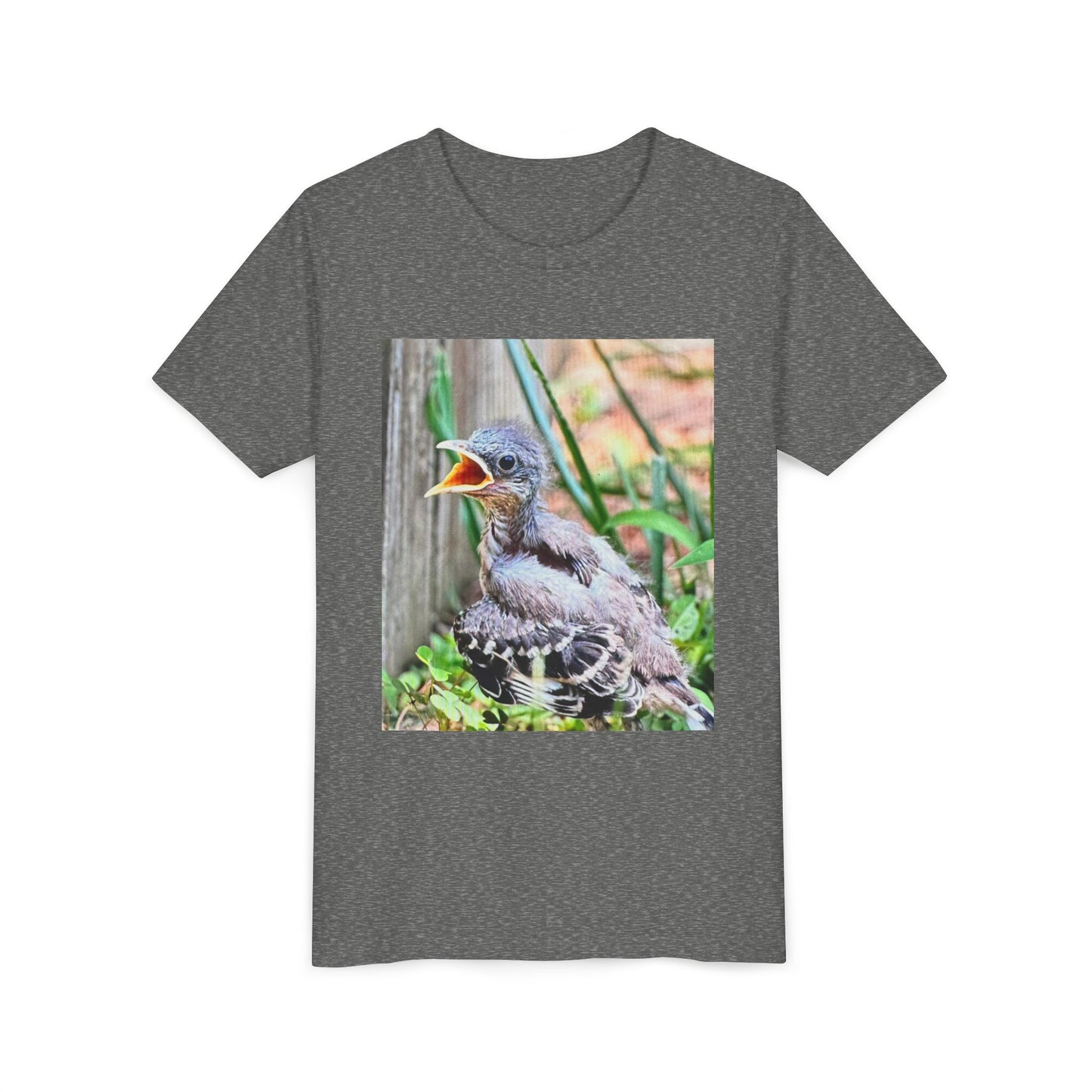 Youth Bird Graphic Tee - Cute Baby Bird T-Shirt, Nature Lovers Gift, Kids Apparel, Animal Tee, Spring Fashion, Eco-Friendly