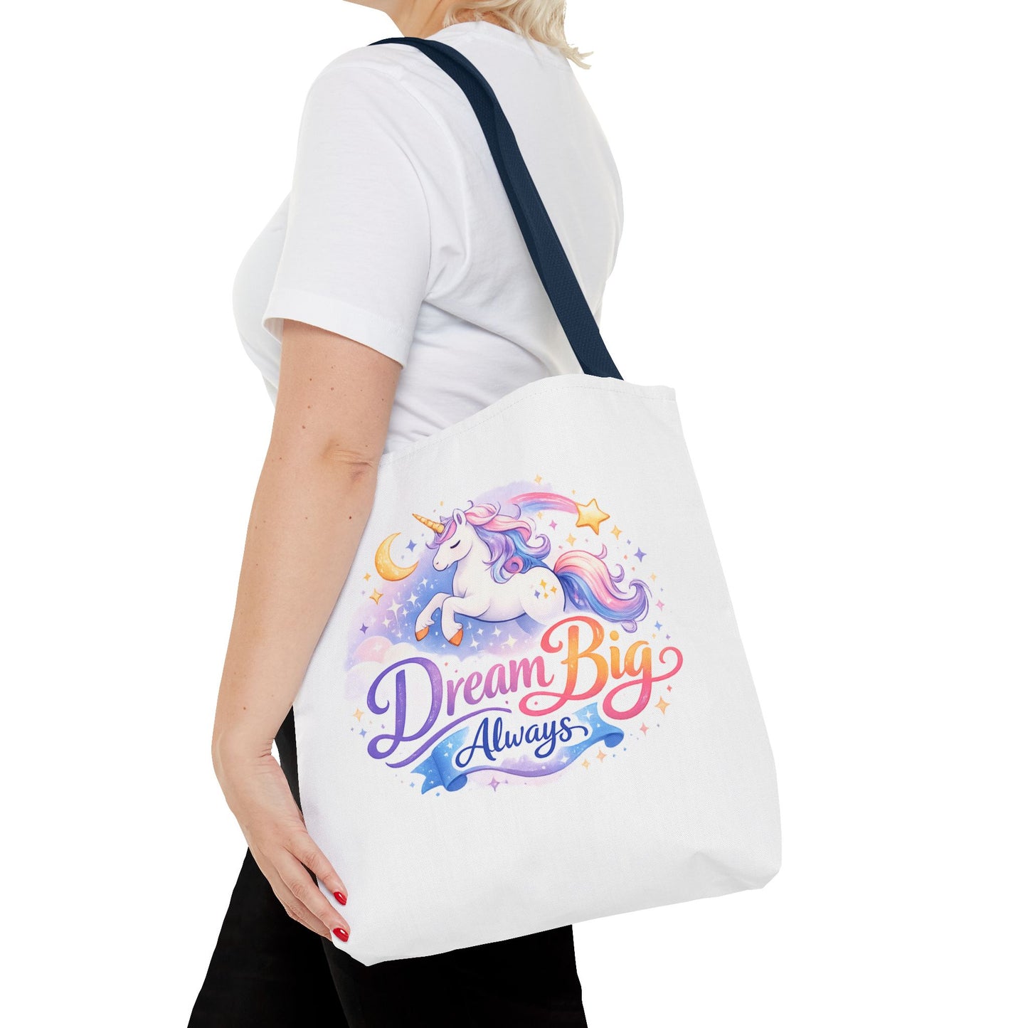 Unicorn 'Dream Big Always' Tote Bag
