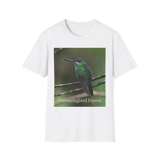 Hummingbird Haven T-Shirt — Green Hummingbird Photo Tee