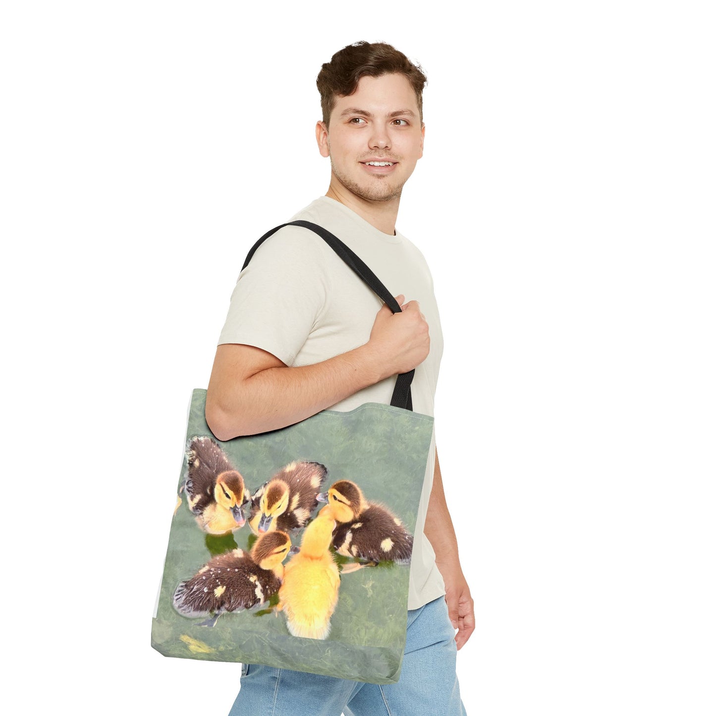 Charming Duckling Tote Bag | Cute Bag for Animal Lovers, Spring Gift, Shopping Bag, Eco-Friendly, Perfect for Mother's Day