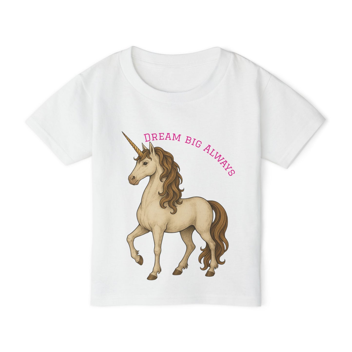 Toddler T‑Shirt — "Dream Big Always" Unicorn Graphic
