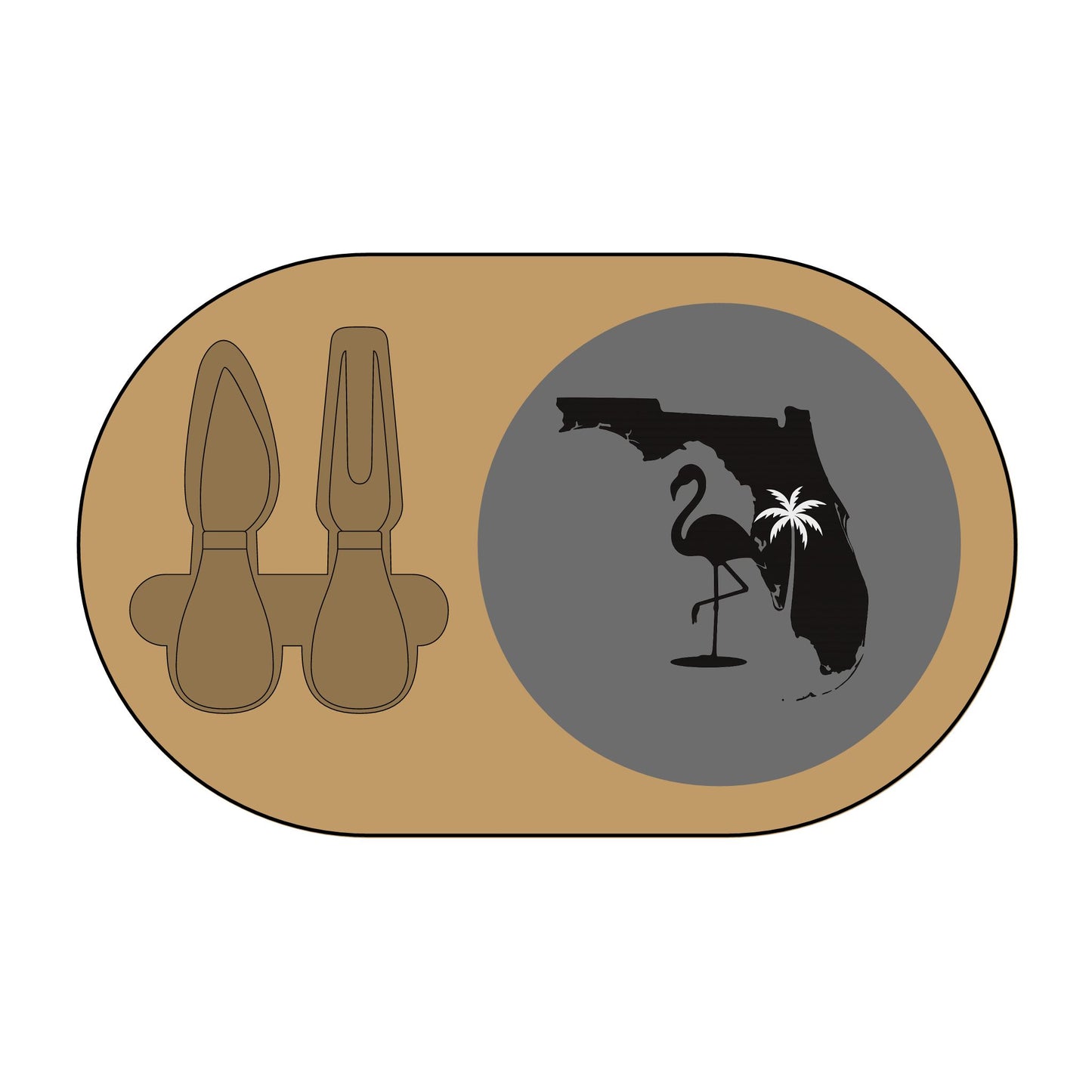 Engraved Charcuterie Board with Florida Flamingo Design - Personalized Serving Platter for Entertaining, Housewarming Gift, Kitchen [...]