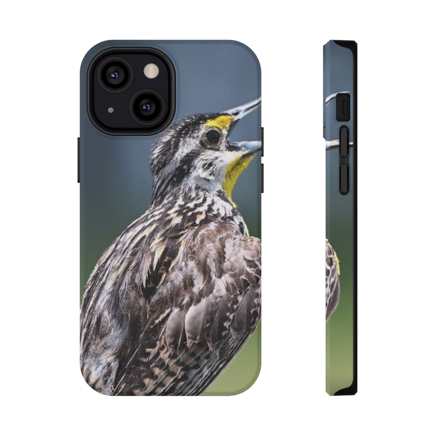 Western Meadowlark Photo Phone Case — Impact-Resistant Protective Cover