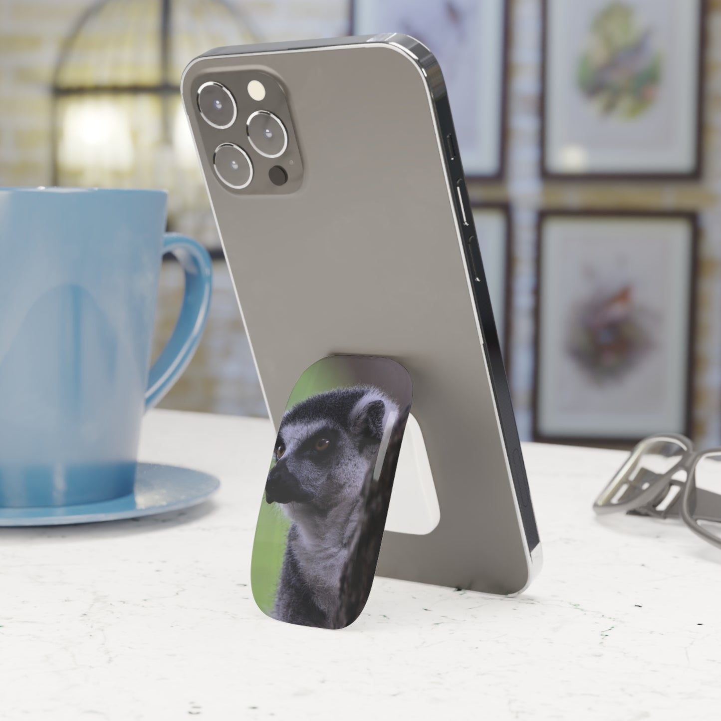 Phone Grip Holder with Meerkat Design, Cute Tech Accessory, Animal Lovers Gift, Phone Stand, Cell Phone Accessory