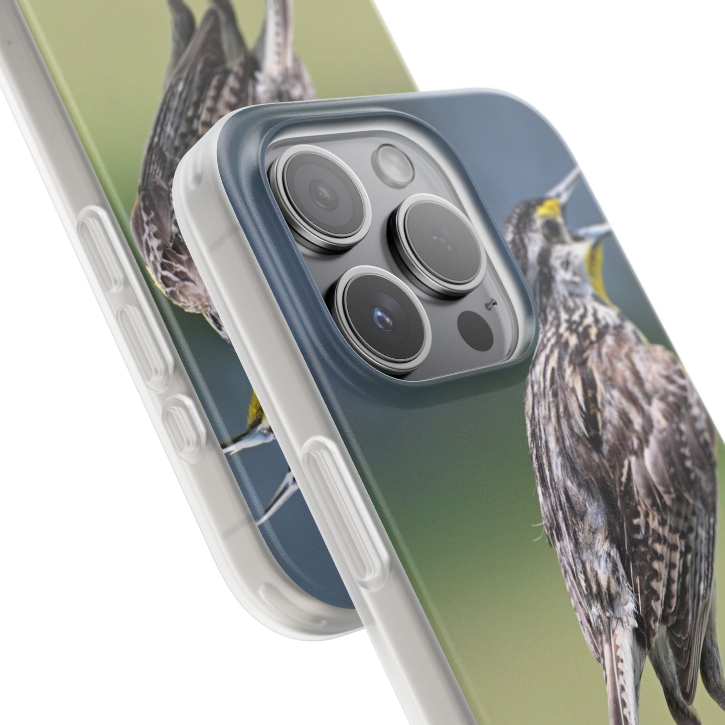 Singing Meadowlark Phone Case – Nature Bird Photo Flexi Case