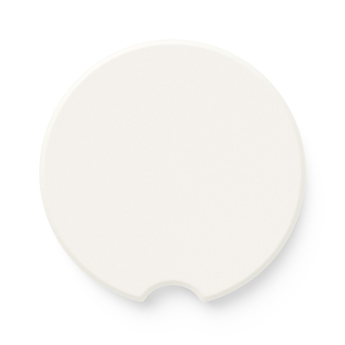 Italian Flag Soapstone Car Coaster — Round Cup Holder Protector