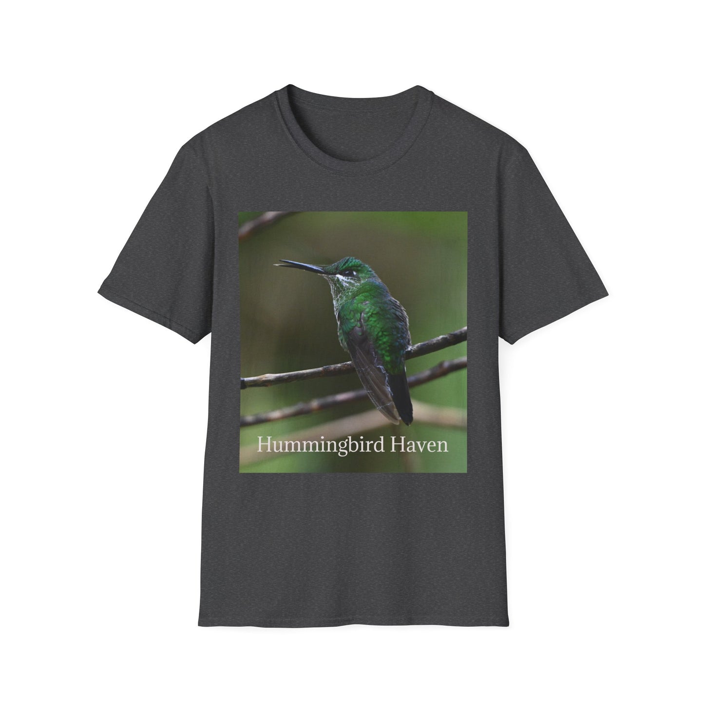 Hummingbird Haven T-Shirt — Green Hummingbird Photo Tee