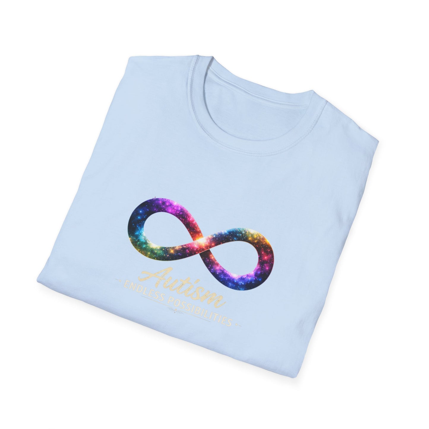 Autism Infinity Symbol T-Shirt — Colorful Galaxy Neurodiversity Tee