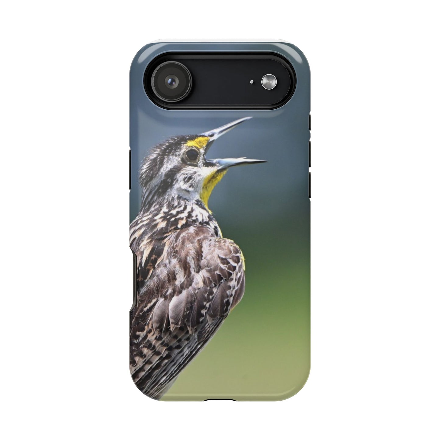 Western Meadowlark Photo Phone Case — Impact-Resistant Protective Cover