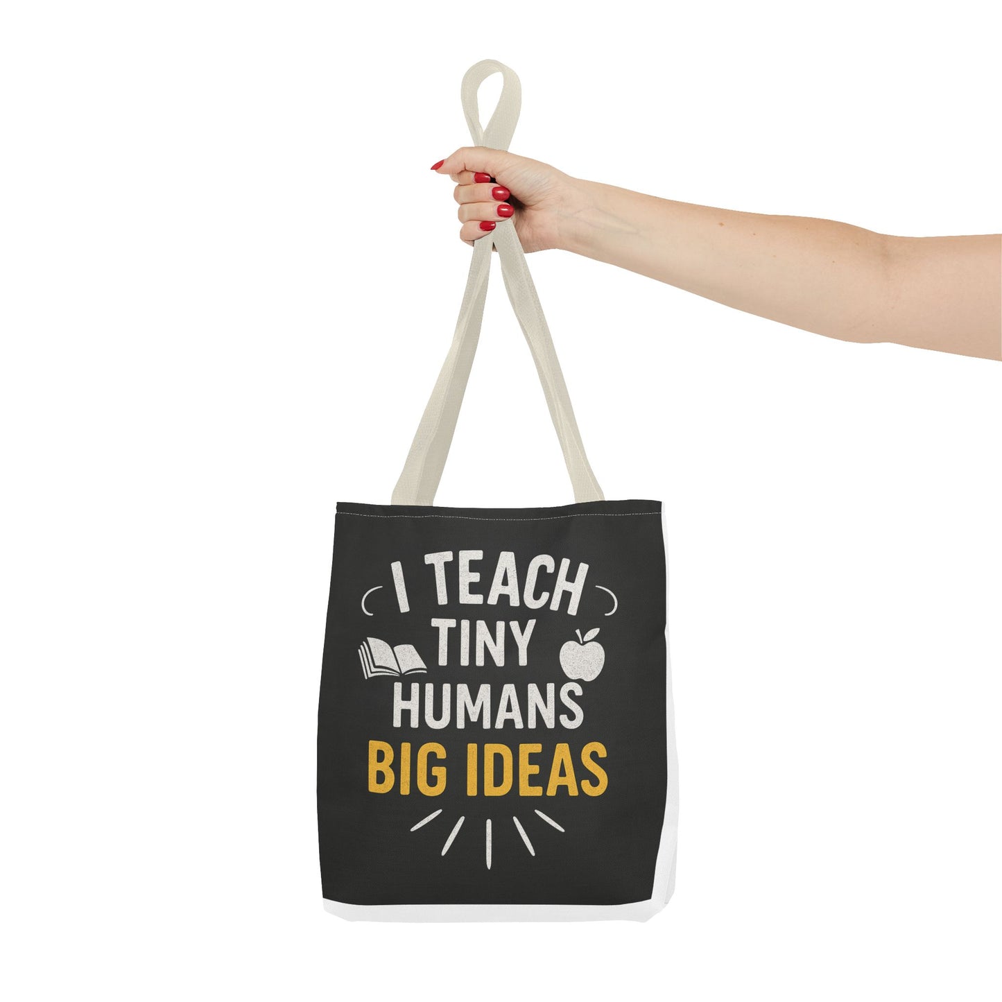 Inspirational Teacher Tote Bag - I Teach Tiny Humans Big Ideas, Perfect for Educators, Back to School, Classroom Essentials, Gifts for [...]