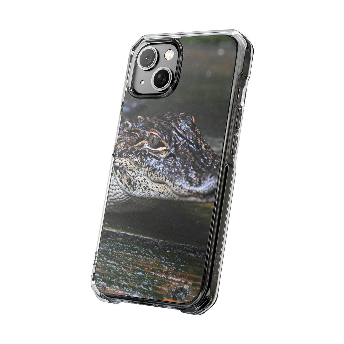Clear Impact Phone Cases featuring Unique Wildlife Design, Alligator Art, Eco-Friendly Protection, Perfect Gift for Nature Lovers, [...]