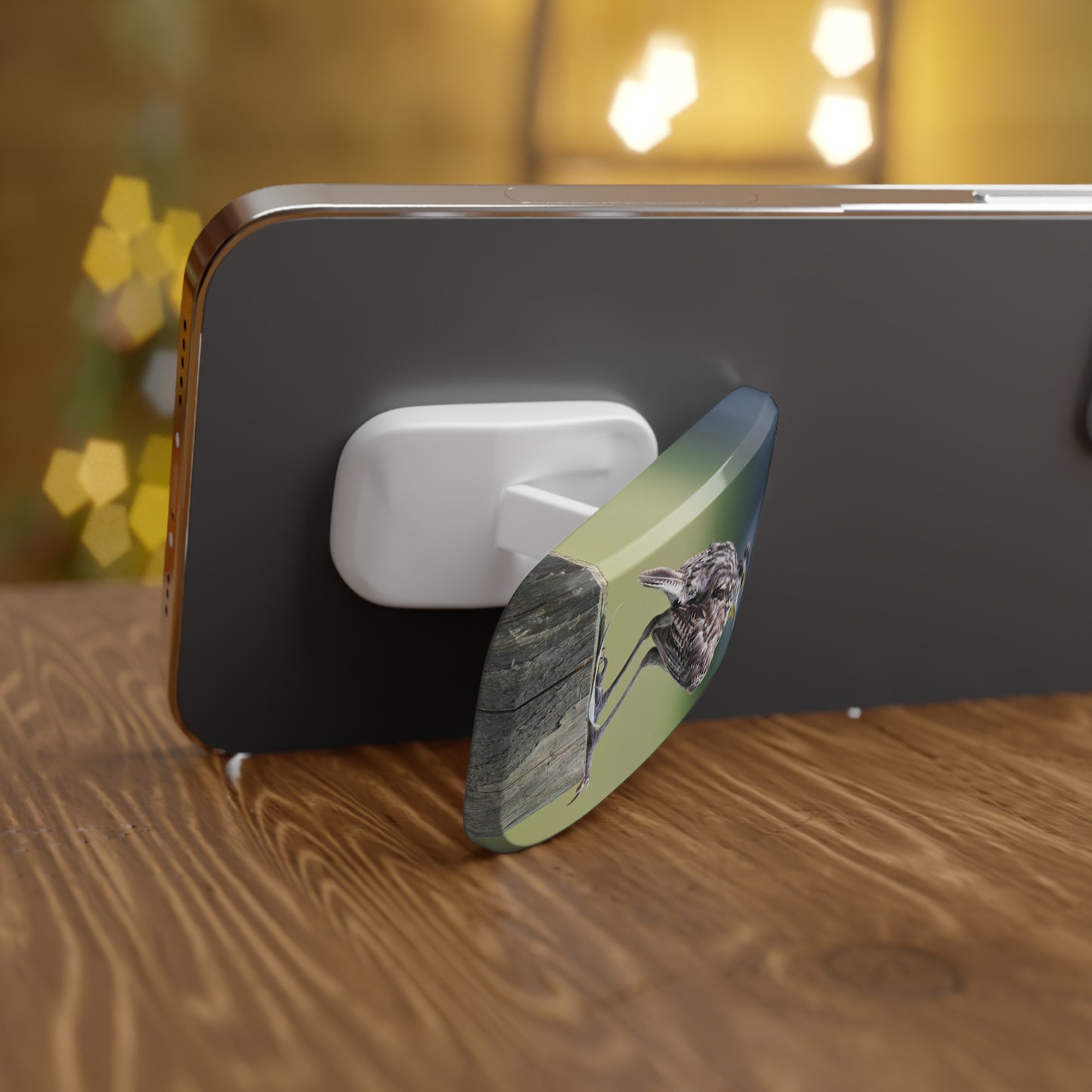 Meadowlark Phone Grip — Singing Bird Click-On Stand