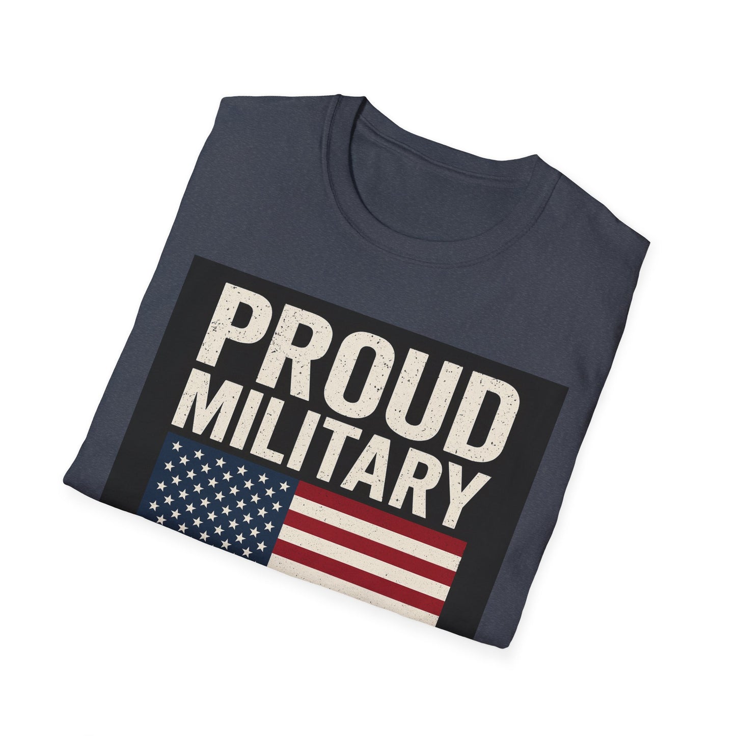 Proud Military Brat T-Shirt, Unisex Softstyle Tee, Patriotic Gift, Military Family Apparel, Comfortable Casual Wear, Support Our Troops