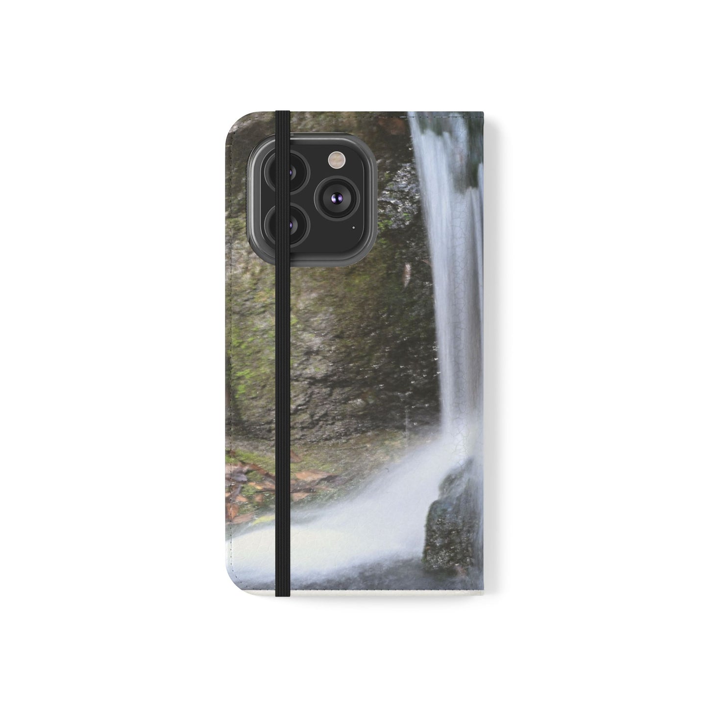 Scenic Waterfall Flip Case, Nature Phone Wallet, Eco-Friendly Phone Accessory, Gift for Nature Lovers, Travel Must-Have