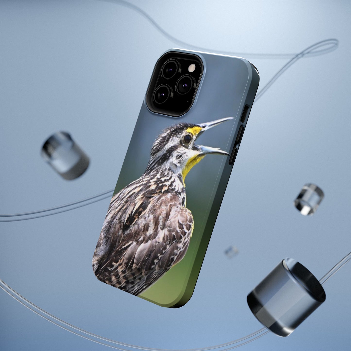 Western Meadowlark Photo Phone Case — Impact-Resistant Protective Cover