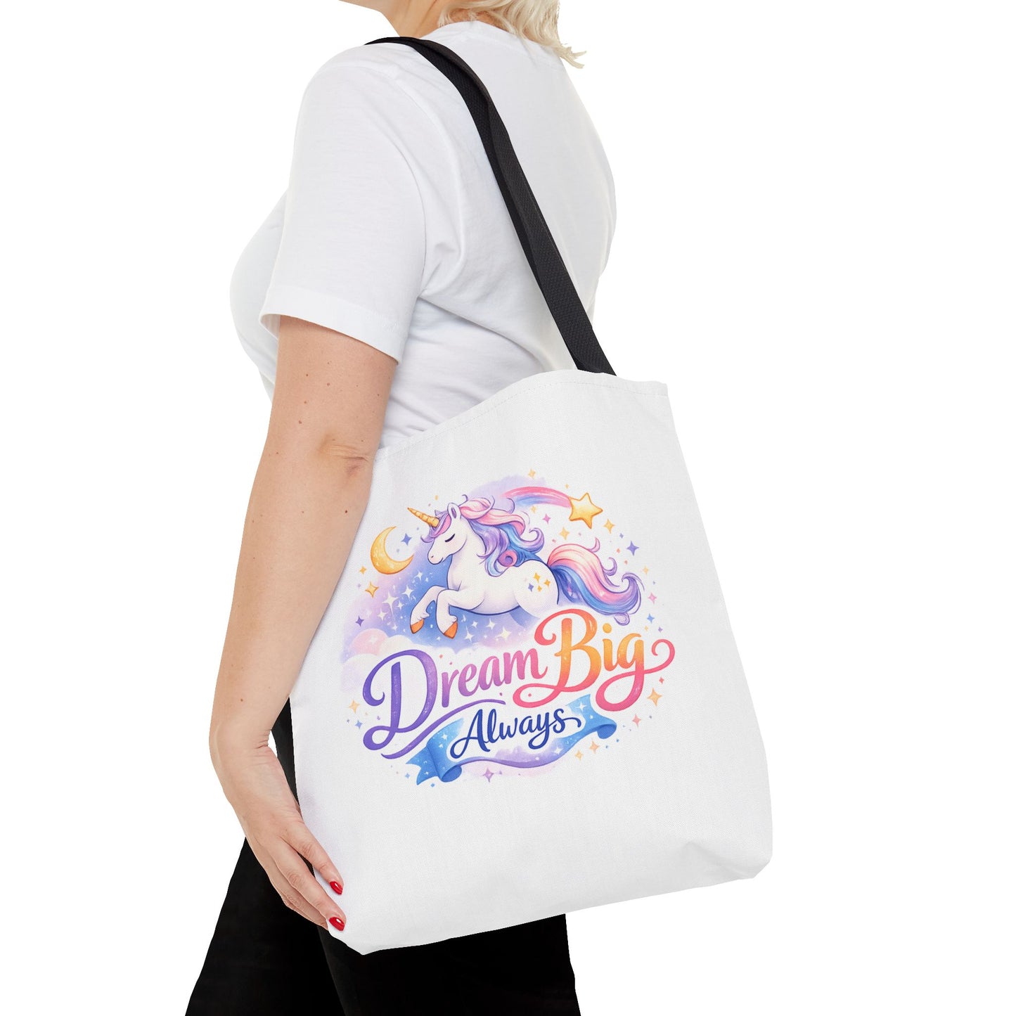 Unicorn 'Dream Big Always' Tote Bag