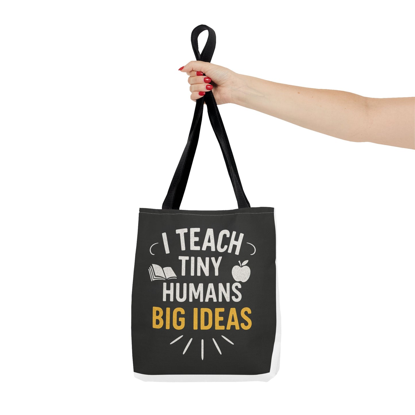 Inspirational Teacher Tote Bag - I Teach Tiny Humans Big Ideas, Perfect for Educators, Back to School, Classroom Essentials, Gifts for [...]