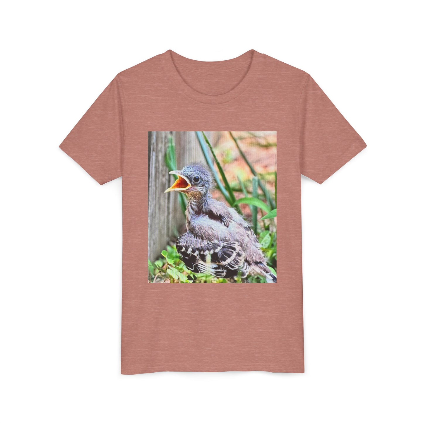 Youth Bird Graphic Tee - Cute Baby Bird T-Shirt, Nature Lovers Gift, Kids Apparel, Animal Tee, Spring Fashion, Eco-Friendly