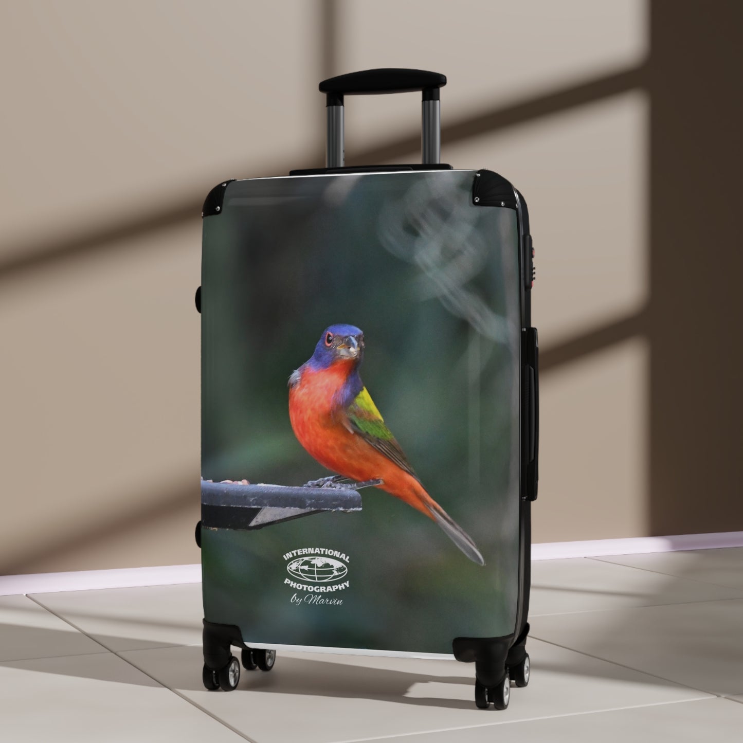 Vibrant Bird Print Suitcase - Travel Luggage for Nature Lovers, Adventure Gear, Stylish Carry-On, Gift for Travelers, Vacation Essentials