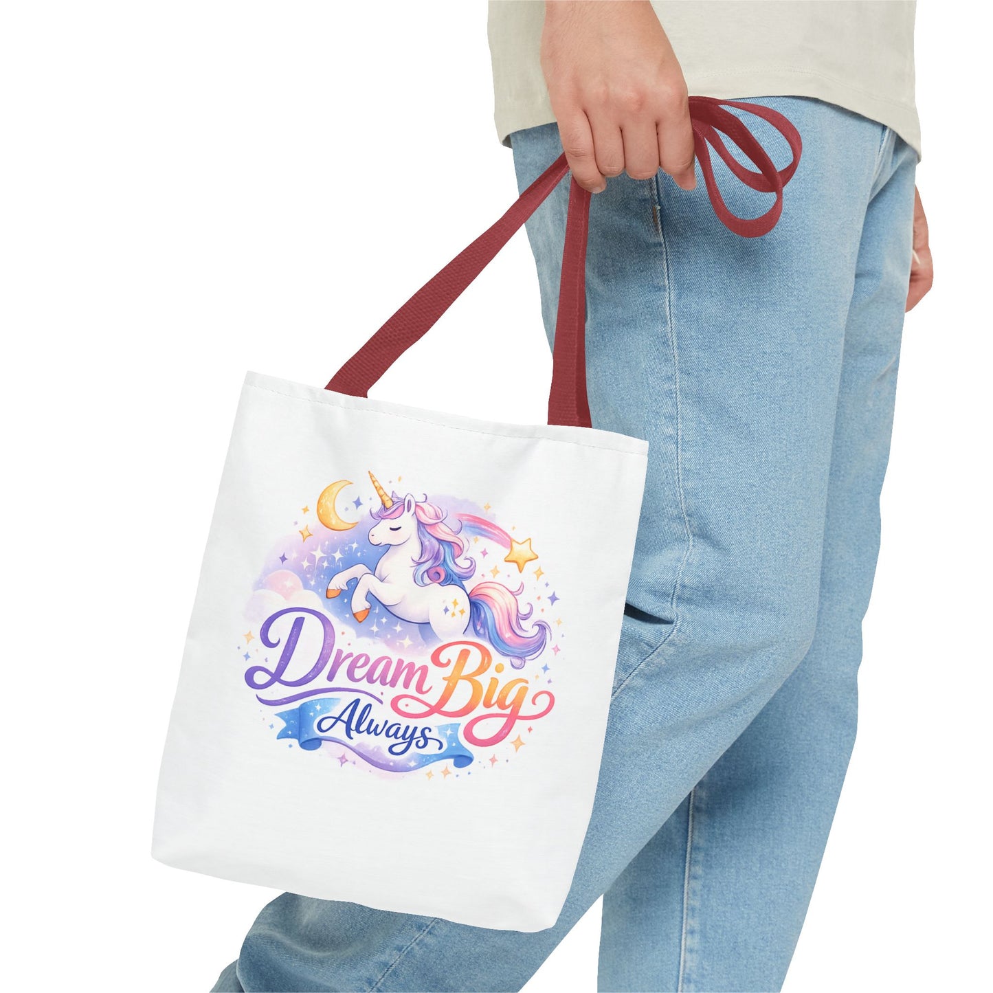 Unicorn 'Dream Big Always' Tote Bag