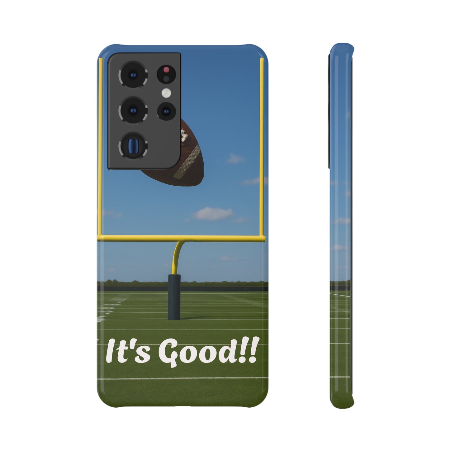 Football Snap Case - Perfect for Sports Lovers, Gift for Gamers, Tailgate Accessories, Fun Football Decor, It's Good!!