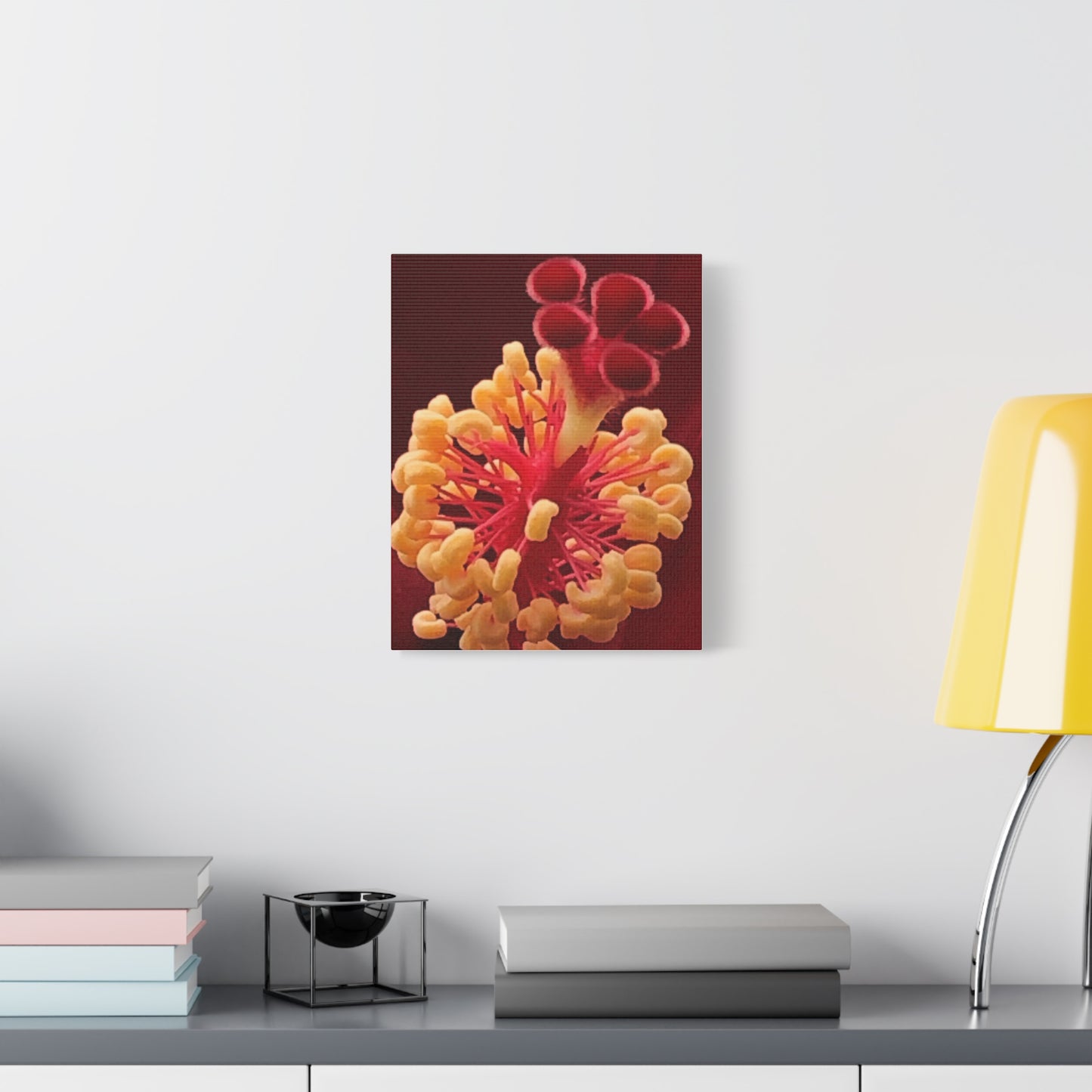 Floral Canvas Art Print, Stretched Wall Decor, Home Decor, Botanical Artwork, Modern Wall Art, Gift for Flower Lovers