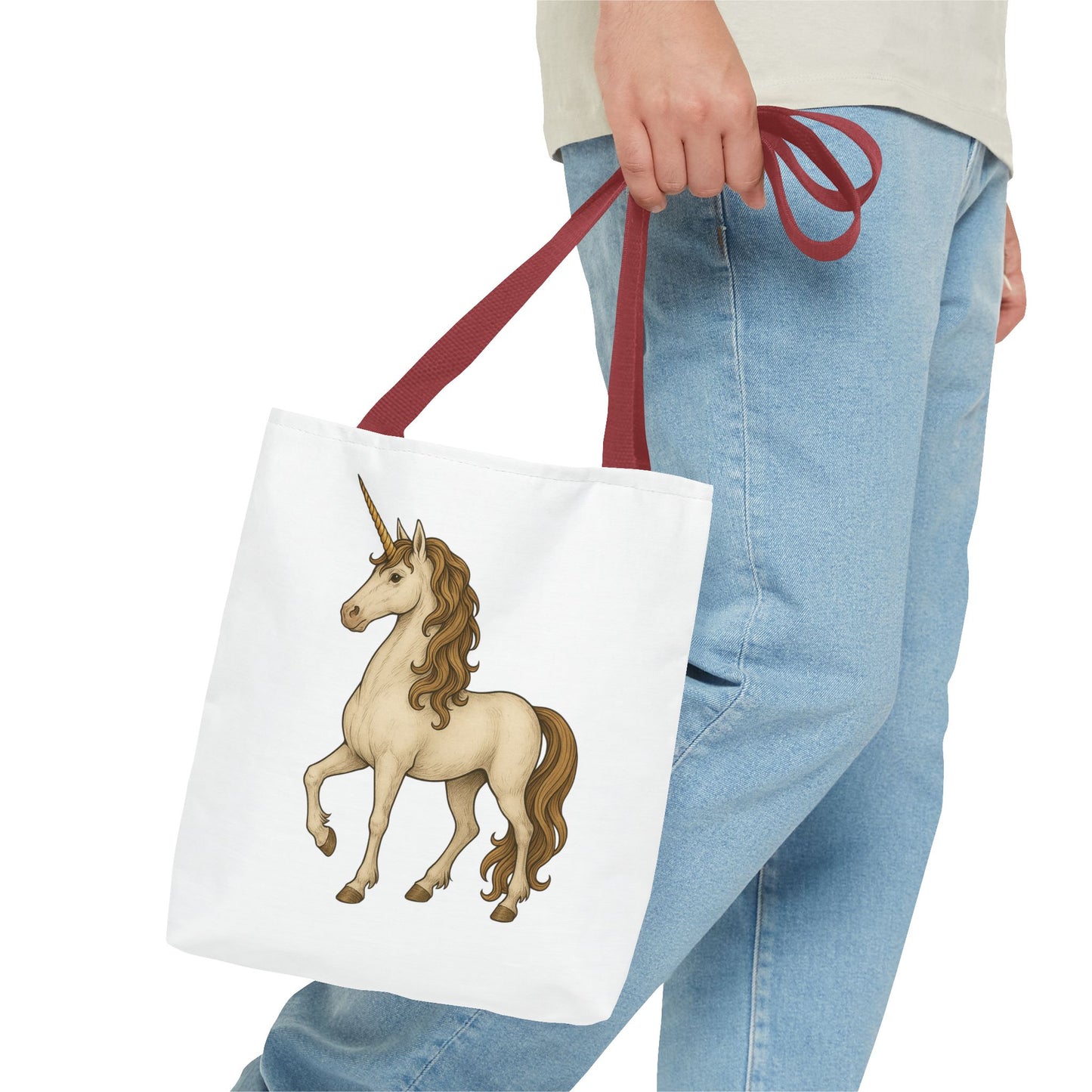 Unicorn Tote Bag, Cute Unicorn Bag, Graphic Tote for Kids, Stylish Carryall, Birthday Gift, AOP Tote, Eco-Friendly Shopping Bag