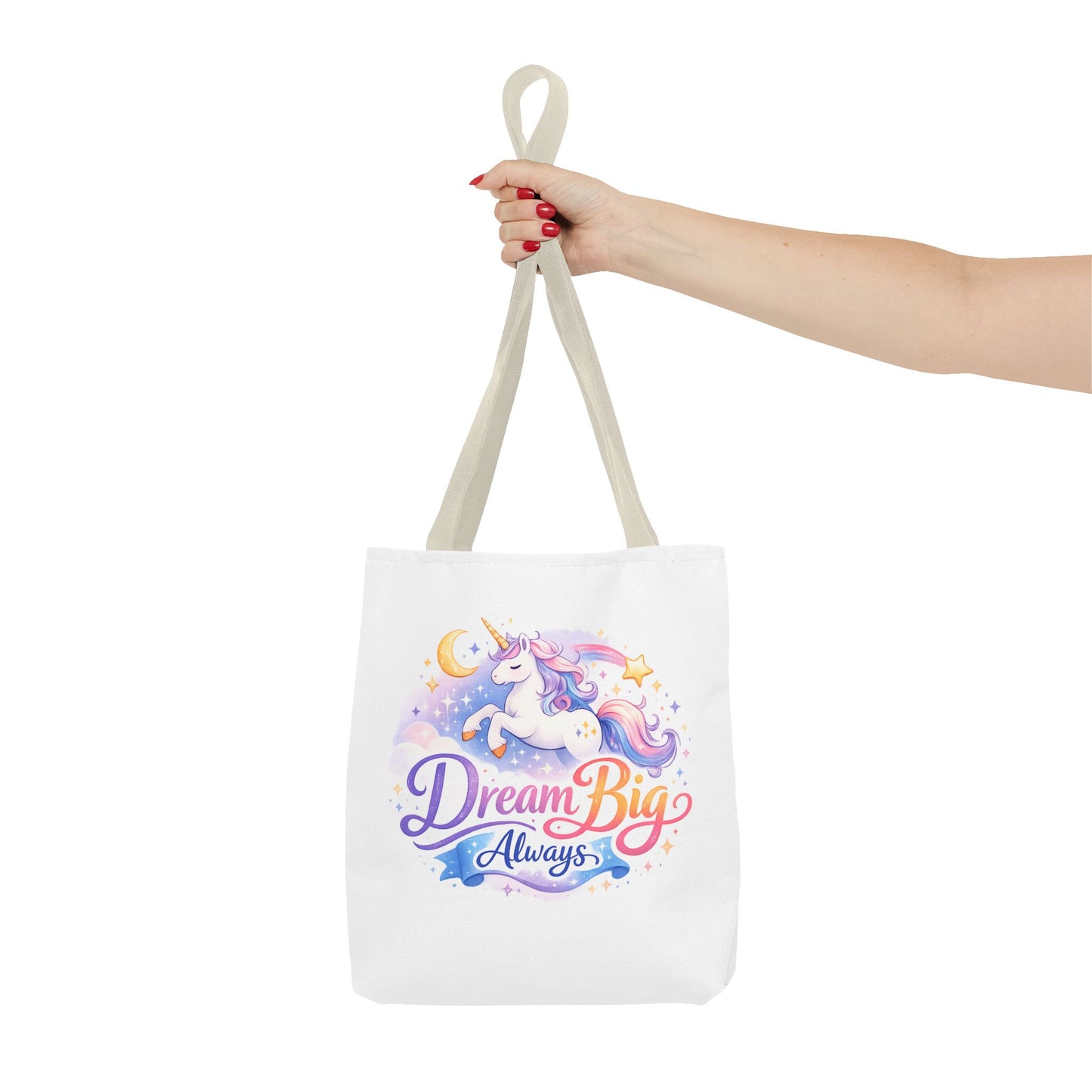 Unicorn 'Dream Big Always' Tote Bag