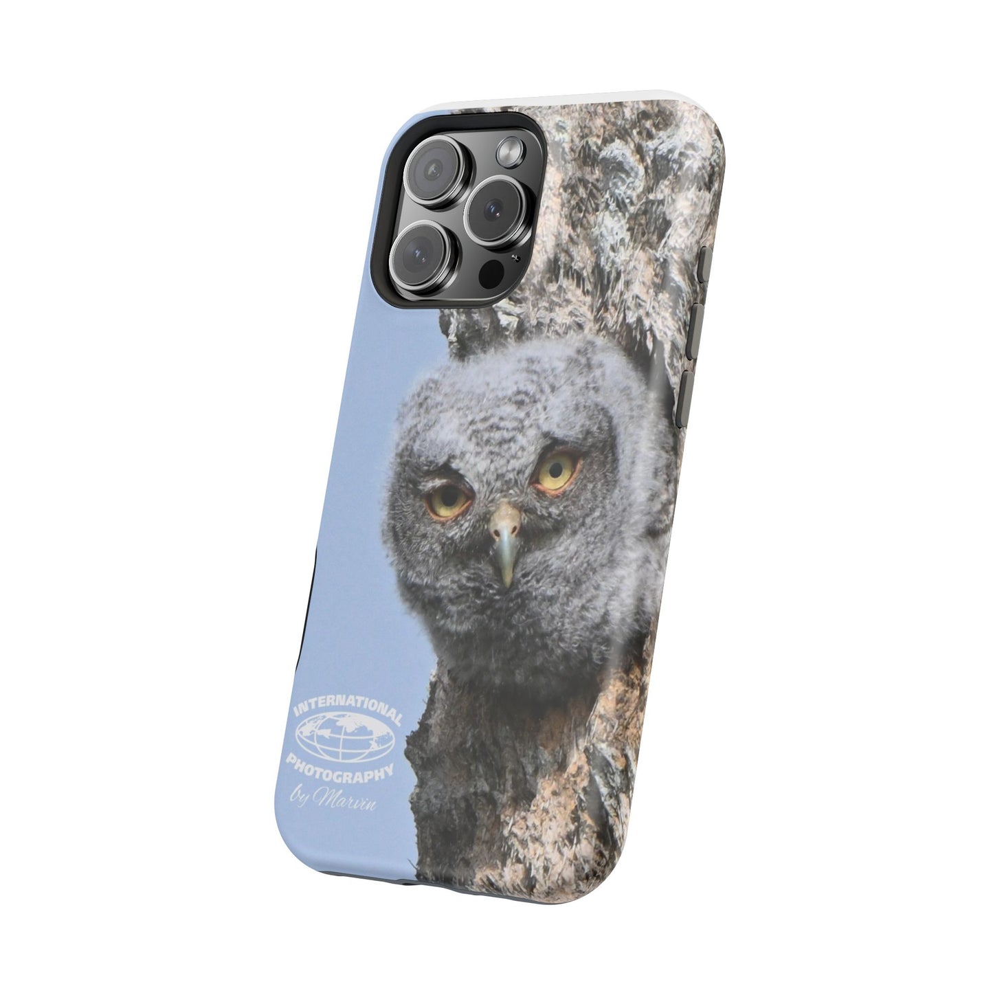 Owl Magnetic Tough Case, Wildlife Phone Case, Nature Lover Gift, Eco-Friendly Phone Cover, Customizable Phone Accessory