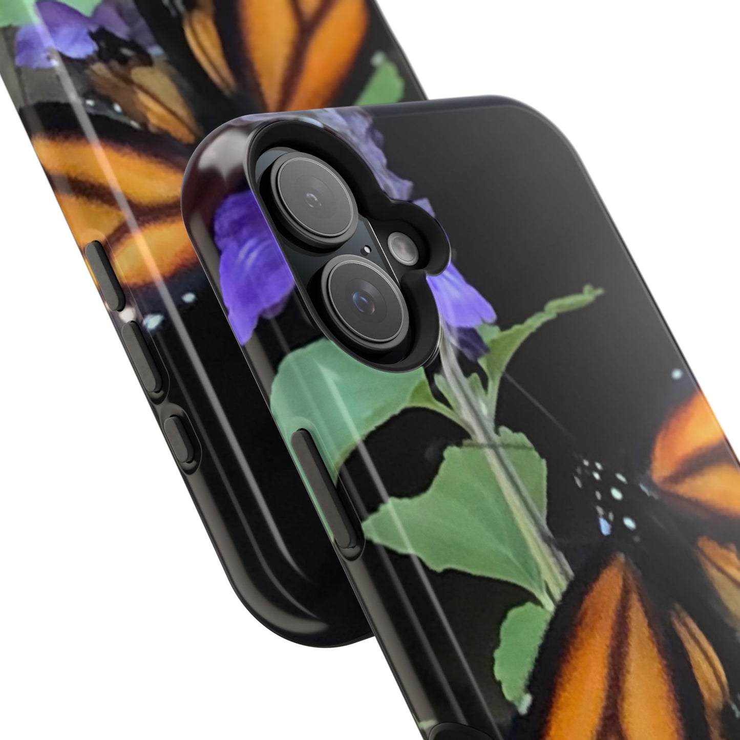Butterfly Floral Magnetic Tough Cases, Nature Phone Cases, Gift for Nature Lovers, Eco-Friendly Cell Phone Case, Unique Smartphone Accessory