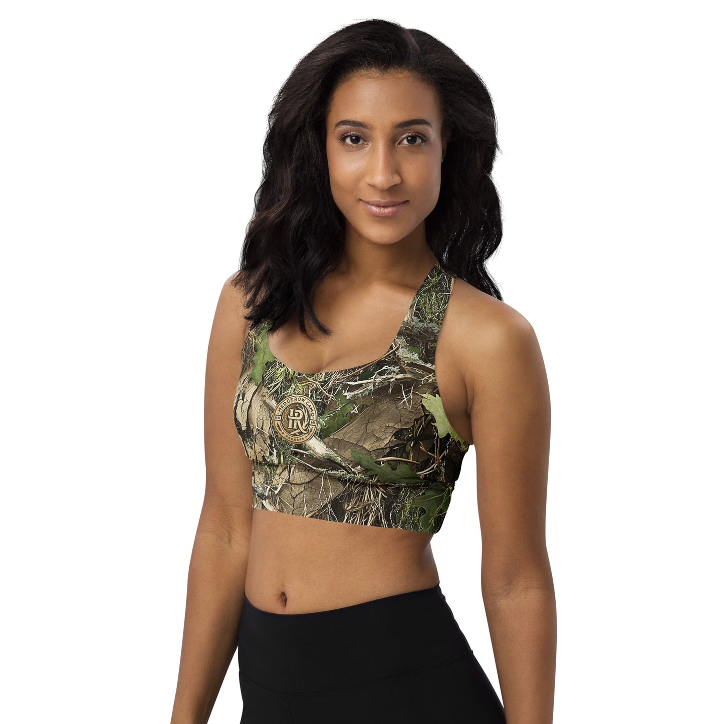 HedgeRow Camo Longline Sports Bra